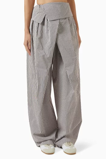 Parong Wide-leg Pants in Cotton Blend