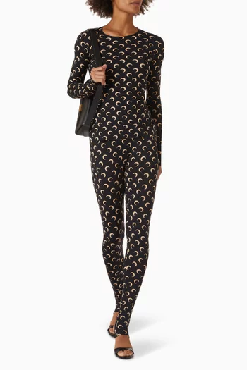 Moon-print Top in Jersey