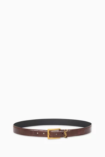 Cassandre Belt in Eel Leather