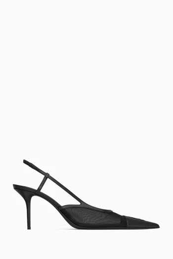 Renee 75 Slingback Pumps in Mesh