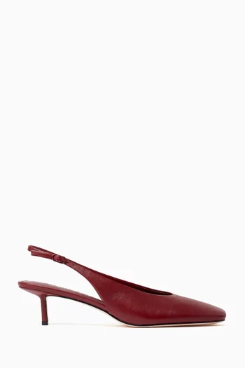 Sierra 50 Slingback Pumps in Leather