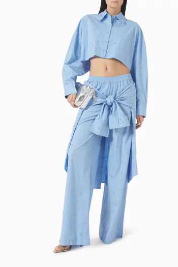 Crystal-embellished Pants