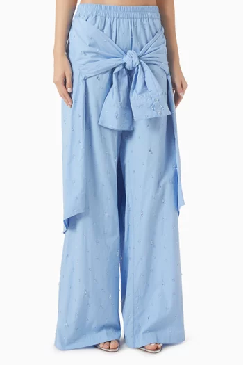 Crystal-embellished Pants