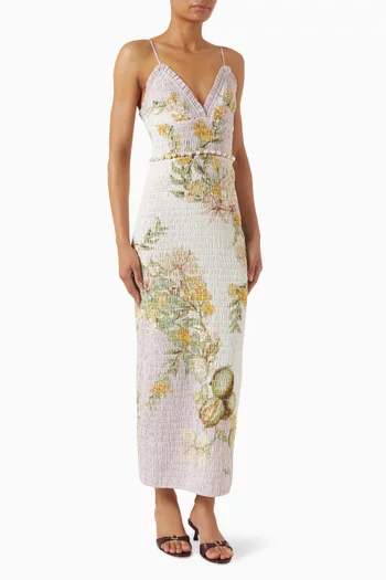 Sweet Thing Shirred Dress in Cotton Blend