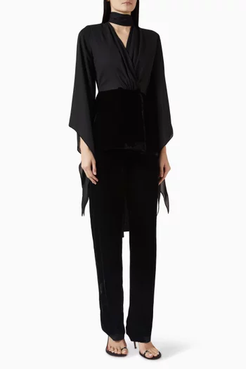 Wrap Top & Pants Set