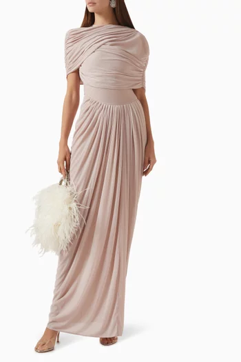 Lola Drape Shawl Dress