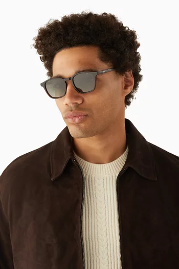 Marlon Henna Sunglasses in Acetate