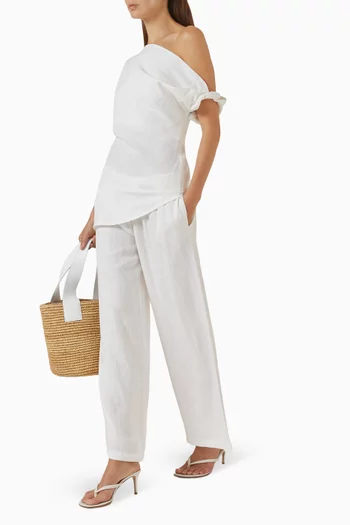 Soft Top in Linen-blend