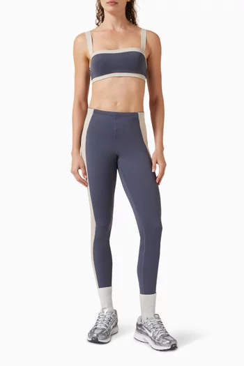Matte Shine Mix Straight Neck Bra