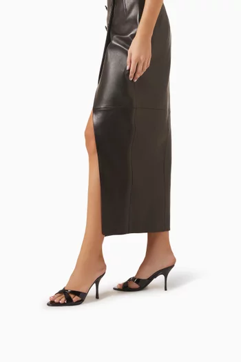 Symone 80 Mule Sandals in Patent Leather
