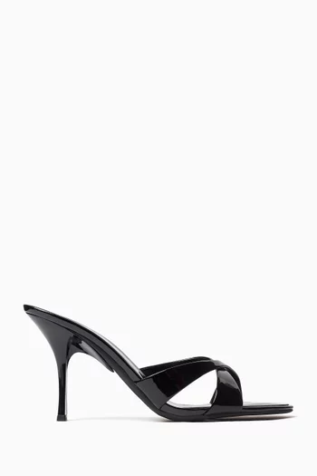 Symone 80 Mule Sandals in Patent Leather