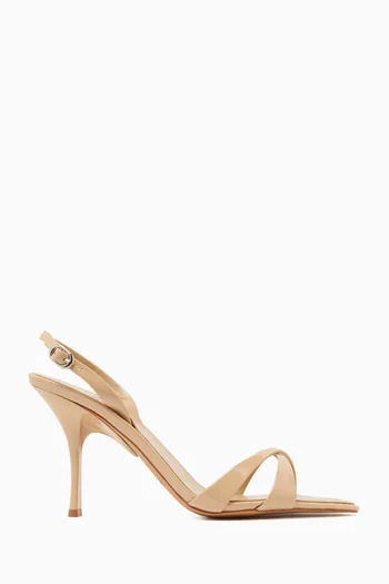 Marielle 80 Slingback Sandals in Patent Leather