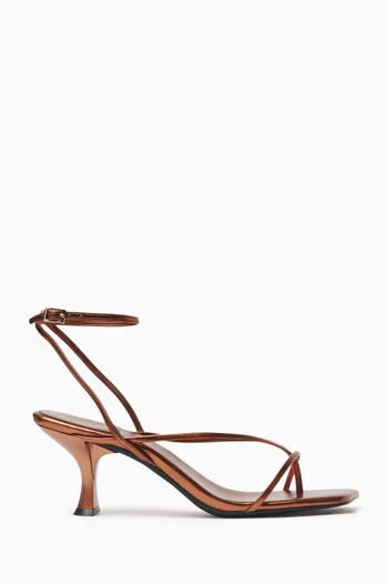 Fluxx 70 Sandals in Metallic Leather