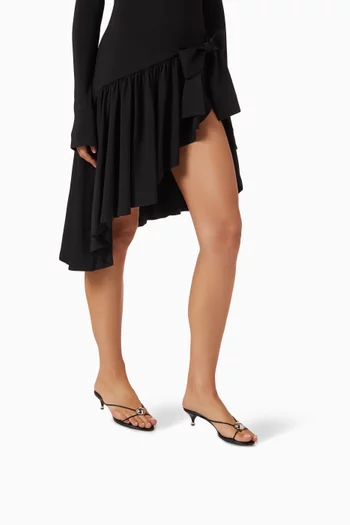 Preciosa 50 Mule Sandals in Leather