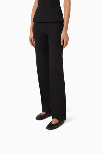 Khloe Ballet Flats in Perforated Leather