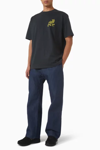 Straight Fit Pants in Denim