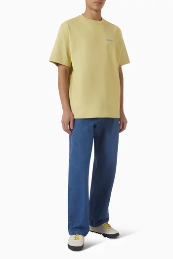 Straight Fit Pants in Denim