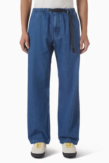 Straight Fit Pants in Denim