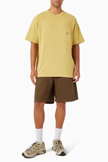One Point Pigment Dyed T-shirt in Cotton-jersey