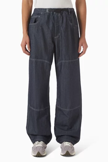 Double Knee Pants in Japanese Chambray