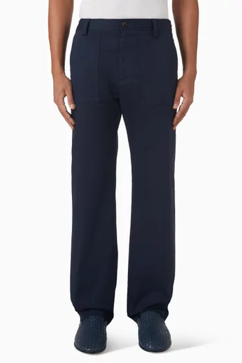 Bird Embroidered Pants in Cotton