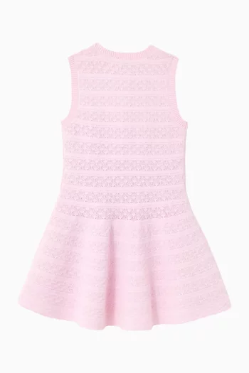 Lace Bow Dress in Knit