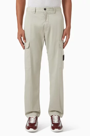 Cargo Pants in Cotton Satin