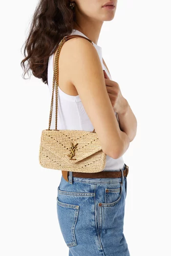 Mini Loulou Bag in Raffia