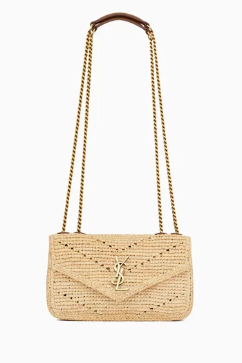 Mini Loulou Bag in Raffia