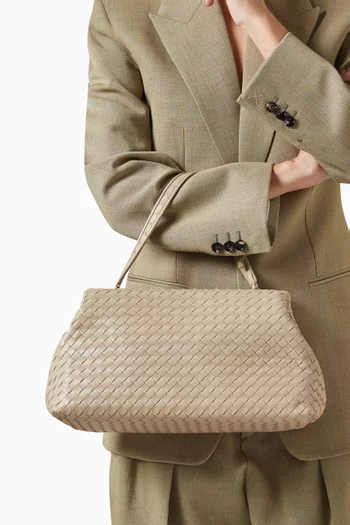 The 1998 Top-handle Bag in Intrecciato Leather