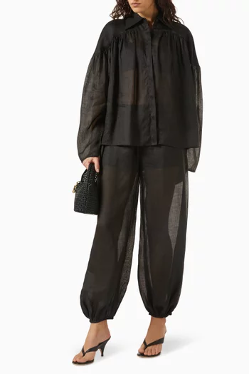 Airy Pants in Ramié