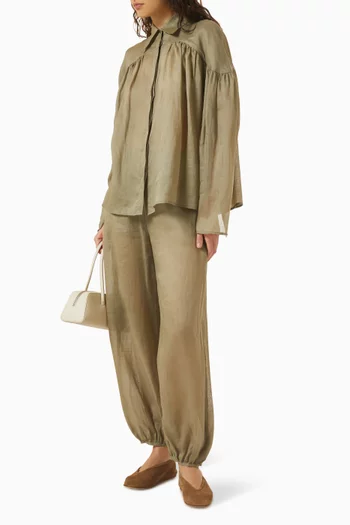Airy Pants in Ramié