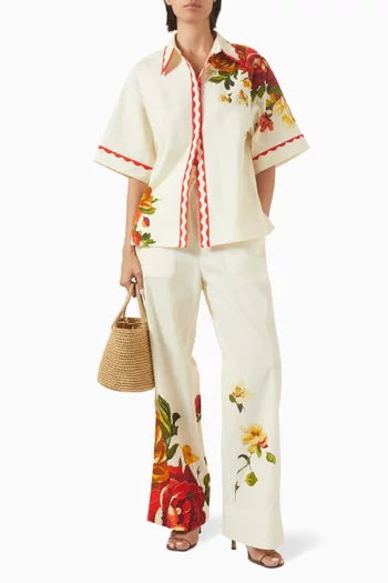 Neri Shirt in Linen-cotton