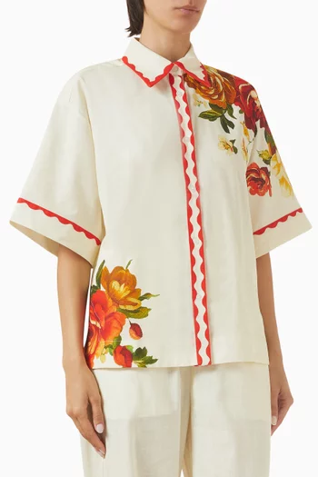 Neri Shirt in Linen-cotton