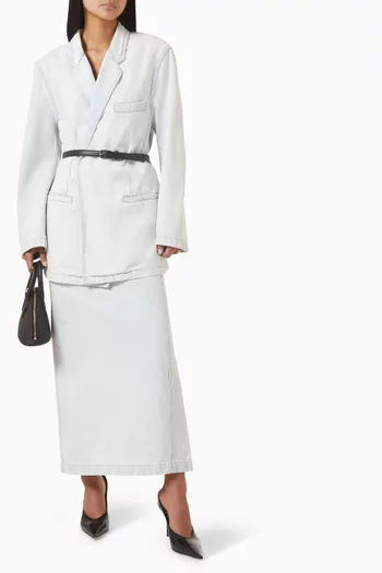 Berta Maxi Skirt in Denim