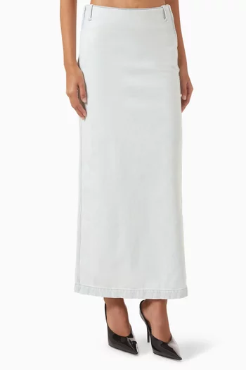 Berta Maxi Skirt in Denim