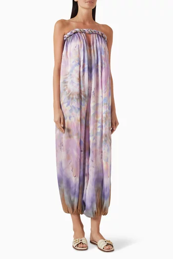Luna Twist Harem Jumpsuit in Silk