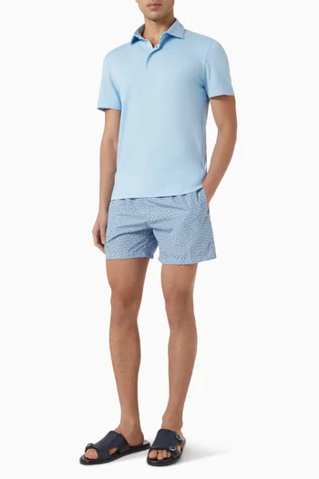 Polo Shirt in Jersey Cotton Flex