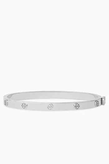 Miller Stud Hinge Bracelet in Silver-tone Brass