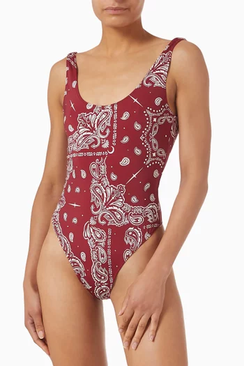 Printed One-piece Swimsuit