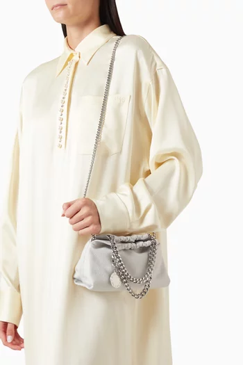 Medium Falabella Drawstring Bag in Eco Shaggy Deer