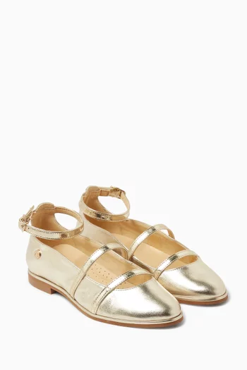 Double Strap Ballerina Sandals