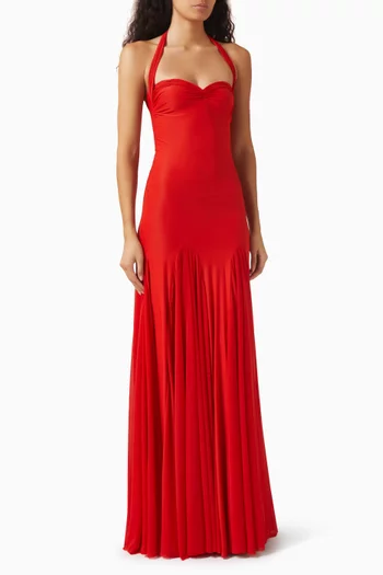 Berta Halterneck Dress
