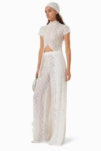 Kianna Top & Pants Set in Lace