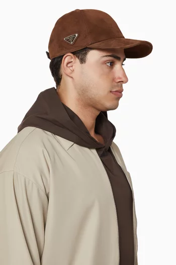 Baseball Cap in Suede