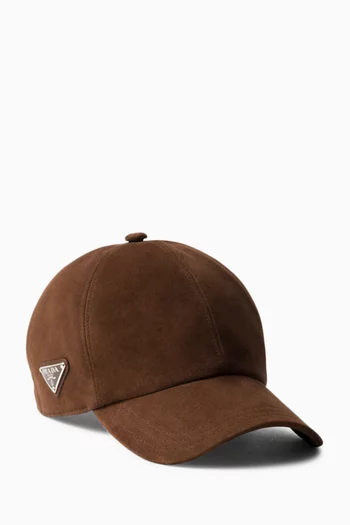 Baseball Cap in Suede