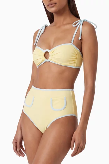 Tori Ties Bandeau Bikini Top