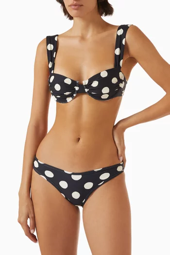 Bella Polka-dot Bikini Top