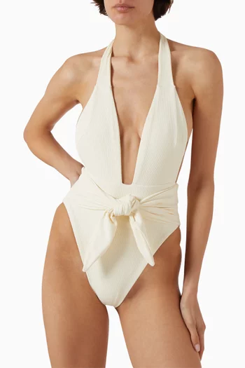 Tropez Tie-up One-piece Swimsuit