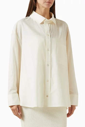 Boyfriend Button-down Shirt in Cotton